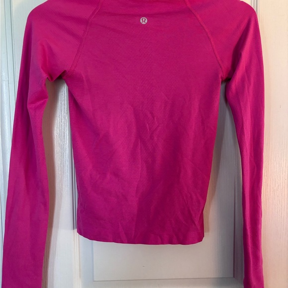 Pink Long Sleeve Women’s Swiftly Tech Shirt - Picture 2 of 3